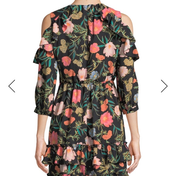 NWT kate spade blossom cold-shoulder mini dress - Picture 2 of 7
